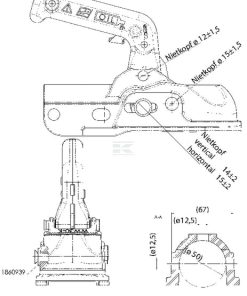 Enganche de bola 3000 kg 50/51 mm