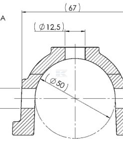 Enganche de bola 3000 kg 50/51 mm