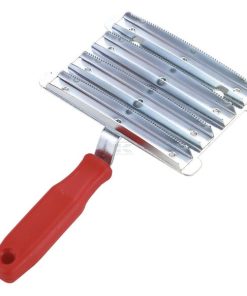 Currycomb metal, finely toothed