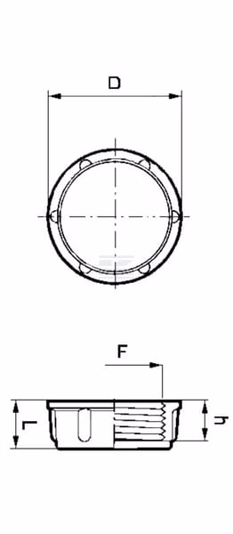 Tapón hembra 1"