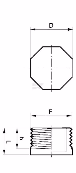 Tapón macho 1/4"