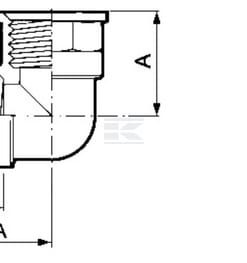 Codo 90° hembra/hembra 3/4"
