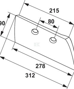 Reja de raseta larga FG D p/G&B