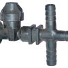 Portaboquillas T triple 1/2"