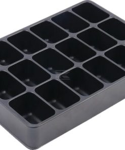 Inserto para caja de surtido de 18 compartimentos, plástico