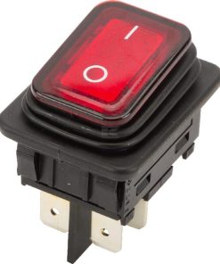 Interruptor basculante 20 A, rojo