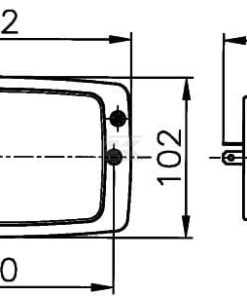 Faro integrado 148 x 84