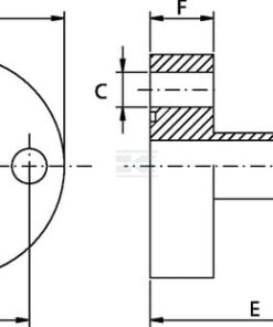 Brida de bomba macho 3/4 BSP