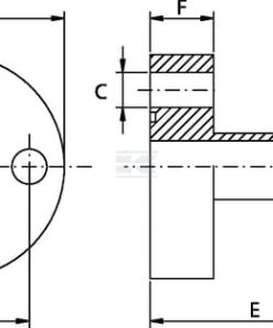 Brida de bomba macho 1/2 BSP