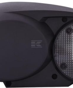 Faro delantero halógeno, o Valado, 12 / 24 V, blanco / gris / transparentee, atornillable, 304,5 x 153,3 mm Enchufe tipo Deutsch, Hella