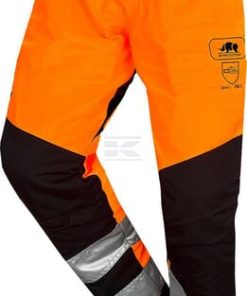 Pantalones silvicultura, naranja alta visibilidad 1RQ1, talla L