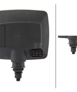 Faro delantero izdo., halógeno rectangular, 12V. transparente/ámbar, atornillable, clavija AMP, Hella