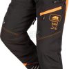 Pantalónes de motosierra, talla M, negro/naranja, Ninja