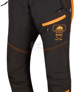 Pantalones de motosierra, talla 3XL, negro/naranja, Ninja