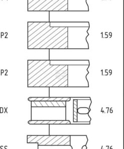 Piston rings 4 Piston rings