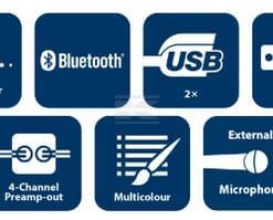 Radio BPA 1124 DAB Bluetooth (2x USB)