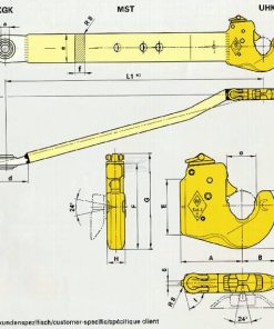 Gancho para brazo inferior, tipo C1, cat.4