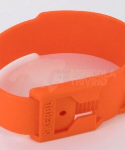 Brazalete de plástico naranja