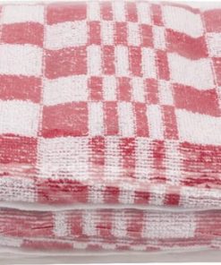 Paño cocina 3 ud. 50x50 rojo