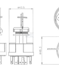 Interruptor de encendido P-0-1-2, Pneutron 7 Interruptor de encendido P-0-1-2, Pneutron