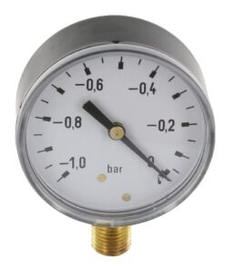 Manómetro Ø100mm 1/2" -1-0bar