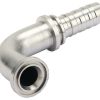 Racor pres. DN32+50,8 brida 90°