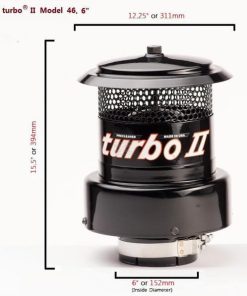 Prefiltro aire turbo® 2, tipo 46 de 6". 3 Prefiltro aire turbo® 2, tipo 46 de 6