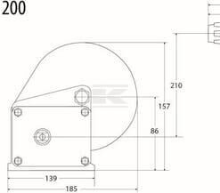 CABRESTANTE MANUAL CON SISTEMA AUTOFRENO 550 KG
