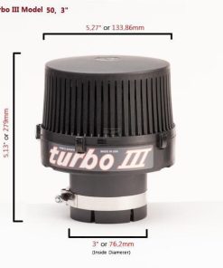 Prefiltro aire turbo® 3, Tipo 50 de 3" 3 Prefiltro aire turbo® 3, Tipo 50 de 3