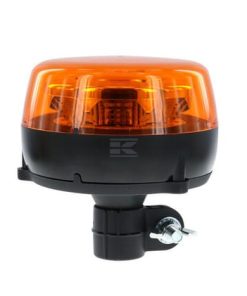 Baliza LED, 11 W, 9-32 V, ámbar, montaje en poste flexible, giratorio, Ø140 mm x 142 mm, CL5, ATLAS