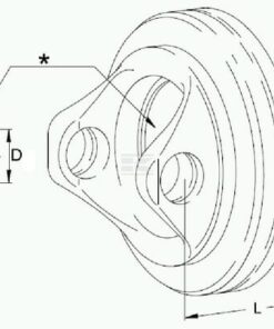 Doble horquilla, Ø24 mm, W2380 Walterscheid