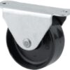 Rueda industrial fija en poliamida: Ø30 x 15 mm, placa de soporte: 45 x 20 mm. Capacidad: 30 kg, Tente