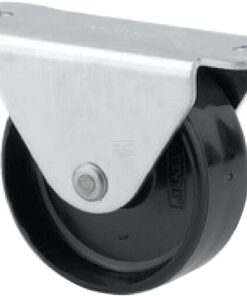 Rueda industrial fija en poliamida: Ø30 x 15 mm, placa de soporte: 45 x 20 mm. Capacidad: 30 kg, Tente