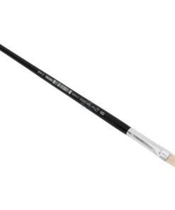 Pincel universal, pintado de negro, pelo de cerdo blanco 8