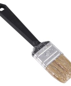 Flat brush single use, white pigshair size 40
