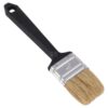 Flat brush single use, white pigshair size 40
