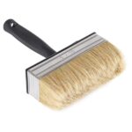 Large brush single use, white pigshair 5X15cm