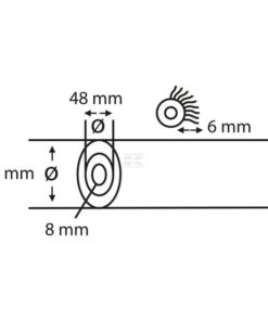 Rodillo de pintura V star, Nylon 6 mm, 25 cm