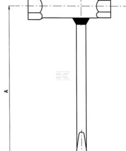 Llave para bujías con destornillador 17x19mm