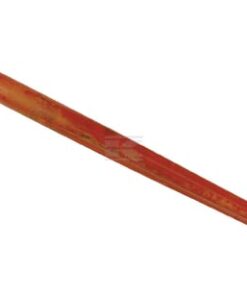 Púa de carga, recta, sección en estrella 45x1020mm, puntiaguda con tuerca M27x1.5mm, roja
