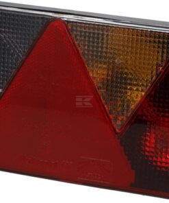 Luz trasera RH rectangular, 12V, rojo/transparente, atornillable, 200x136x56mm, Bayoneta 5-pin, Multipoint IV