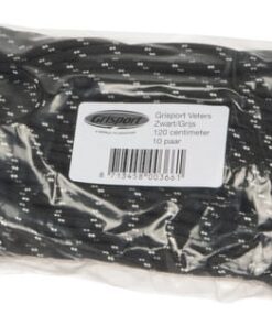 Cordones Grisport negro/gris 120cm. (10 pares)