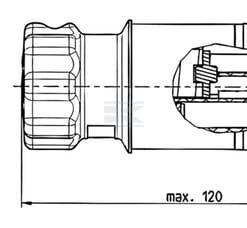 Enchufe NATO 168 A / 50 mm²