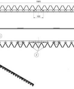 Cuch. seg. den. 1,90 m Rapid 5 Cuch. seg. den. 1,90 m Rapid