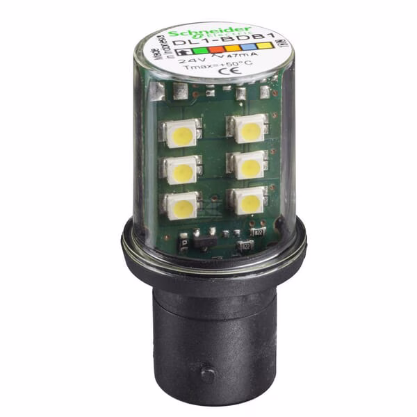 Bombilla LED 24V BA15d blanco Schneider-Electric 2 Bombilla LED 24V BA15d blanco Schneider-Electric