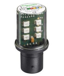 Bombilla LED 24V BA15d verde Schneider-Electric