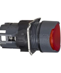 Pulsador iluminado, rojo