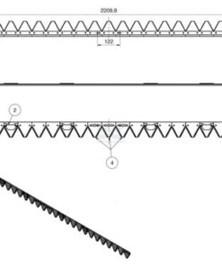Cuch. seg. den. 2,20 m Rapid 5 Cuch. seg. den. 2,20 m Rapid