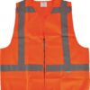 Chaleco, naranja alta visibilidad, L