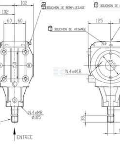 Engranaje T-22F 4,11:1